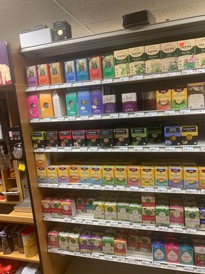 Tea section  at George Street Co-op & Cafe in New Brunswick