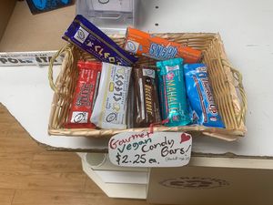 Vegan gourmet candy bars (new!) at George Street Co-op & Cafe in New Brunswick