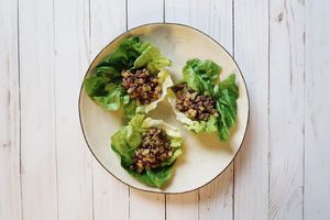 Lettuce Cups w/ Beyond Meat at Cozy Wok in Oakland