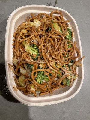Veggie fried noodle  at Cozy Wok in Oakland