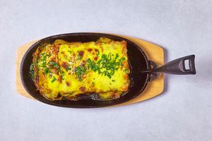 Moussaka at Vegins in Frankfurt