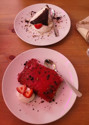Cheescake und Eis at Vegins in Frankfurt
