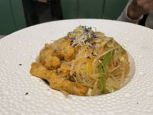 Vermicelli with burdock  at Emerald 珺 in Hong Kong Island