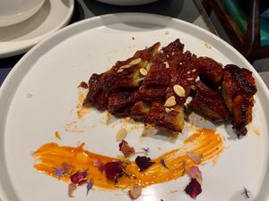 Rose barbecue “pork” at Emerald 珺 in Hong Kong Island