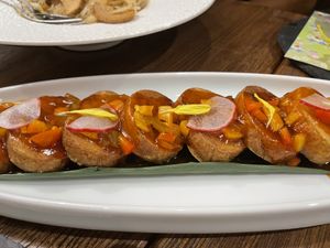 Bean curd sheet with preserved vegetable   at Emerald 珺 in Hong Kong Island