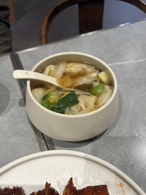 Omnipork dumpling soup   at Emerald 珺 in Hong Kong Island