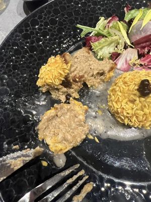 Inside vegan foie grass  at Emerald 珺 in Hong Kong Island