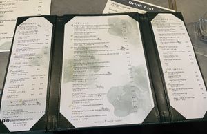 Huge menu   at Emerald 珺 in Hong Kong Island