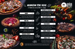 Cafe Layla´s dinner plant based menu, available every night from 5:30 pm to 9:30 pm (except Tuesdays) We are open on Christmas and New year´s Eve 2020 at Layla Restaurant Plants & Mushrooms in Puerto Morelos