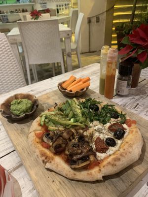 Eat your fucking vegetables  at Layla Restaurant Plants & Mushrooms in Puerto Morelos