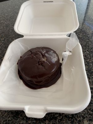 Alfajor vegano at Layla Restaurant Plants & Mushrooms in Puerto Morelos