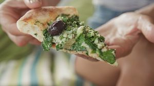 Todo lo bueno de la pizza. Sin todo lo malo de la pizza! at Layla Restaurant Plants & Mushrooms in Puerto Morelos