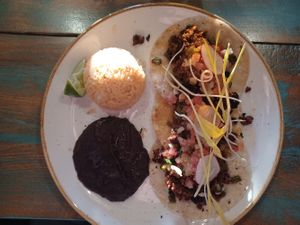 Impossible tacos at The 3 Amigos  in Edmonton