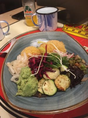 Jamaica Y calabaza bowl at The 3 Amigos  in Edmonton