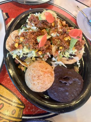 Impossible Tostadas   at The 3 Amigos  in Edmonton
