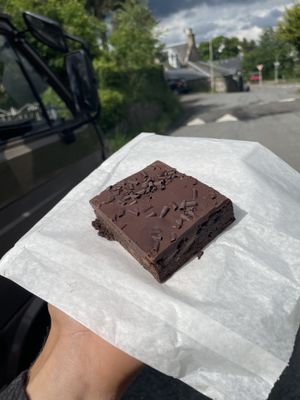 chocolate brownie (3£)  at Pure Bakery Highland in Inverness
