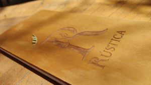 The menu at Rústica in San Miguel De Allende