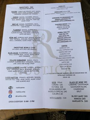 Drinks at Rústica in San Miguel De Allende