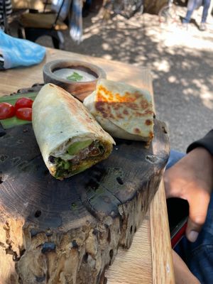 Breakfast burrito! at Rústica in San Miguel De Allende