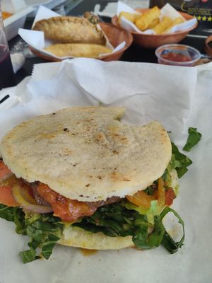 Arepa Sandwich at Tropical Cuisine Restaurant in Collegedale