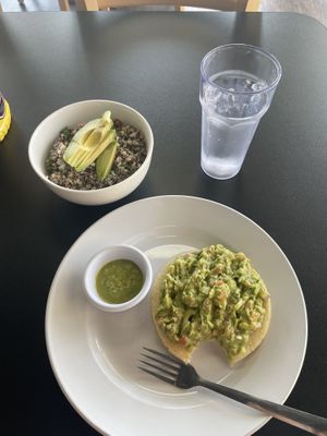 Arepas with guacamole, quinoa salad   at Tropical Cuisine Restaurant in Collegedale