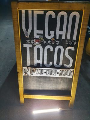 Vegan tacos - 4 flavours at Perro No Come Perro in Tulum