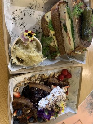 Waffles & toastie   at Vagabond in Byron Bay