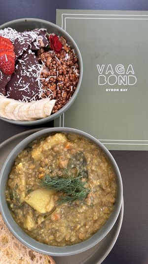Açai bowl and kitchari 😋  at Vagabond in Byron Bay