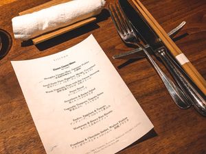 Menu  at Kitchen in Kutchan