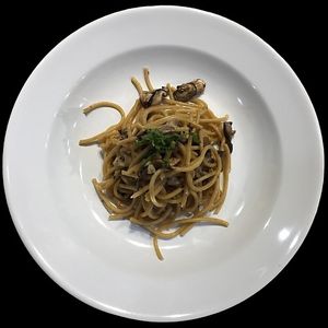 Mushroom Aglio Olio at The Raw Kitchen Malaysia in Kuching
