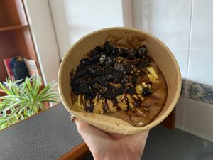 Vegan chocolate bowl at The Raw Kitchen Malaysia in Kuching