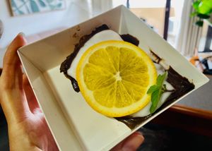 Vegan chocolate cake at The Raw Kitchen Malaysia in Kuching