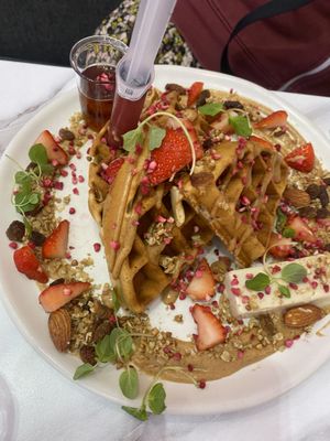 Waffles   at Grams in Edinburgh