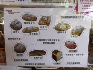 Menu for Bread at Hong Kong Adventist Hospital Cafeteria in New Territories