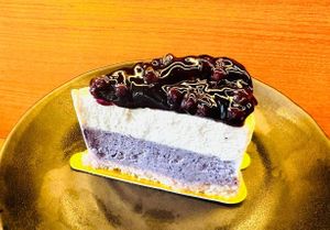 Vegan Blueberry Cheesecake 純素藍莓芝士蛋糕 at Hong Kong Adventist Hospital Cafeteria in New Territories