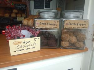 Yummy vegan cookies at Raglan Artisan Bread in Raglan