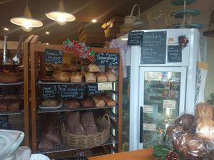 Vege toasties, pizzas, sourdough pizzas and vegan bliss balls, raw slices and garlic bread available  at Raglan Artisan Bread in Raglan