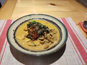 Ramen, vegan minus egg plus extra tofu at VEJO - The Vege journey in Hanoi