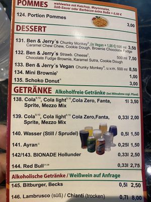 Vegan Ben & Jerry’s   at Pizzeria Verona in Wiesbaden