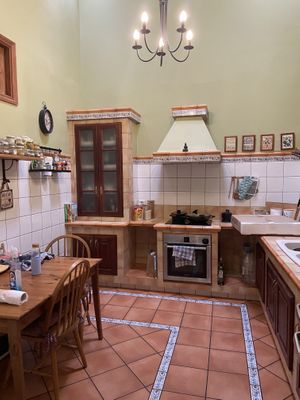 Kitchen at Casa Vegana Arucas in Gran Canaria