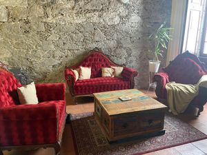 Chill area at Casa Vegana Arucas in Gran Canaria