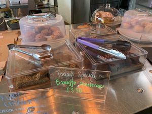 VG cakes  at Café Shrub in Blaydon