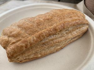 Sausage roll at Café Shrub in Blaydon