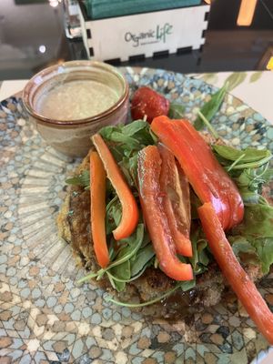 Schnitzel!   at Organic Life in Chisinau