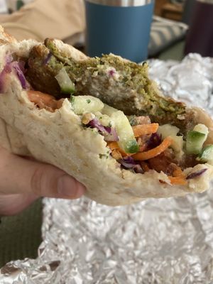   at Dalia's Falafel in Kensington