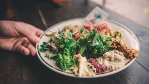 Vegan brunch plate at Radikalecker in Berlin