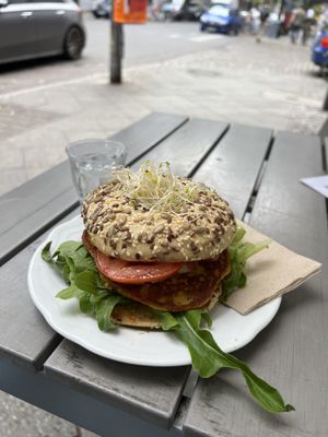 Breakfast bagel   at Radikalecker in Berlin