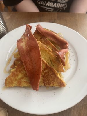 french toast with baconn  at Radikalecker in Berlin
