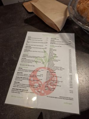 Menu at Radikalecker in Berlin
