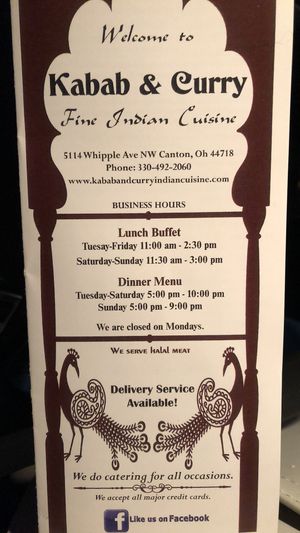 Just the details. at Kabab & Curry in Canton